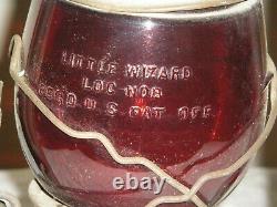 Antique Rare Feuerhand Nier Nr 270 Germany Railroad Lantern-dietz Red Globe