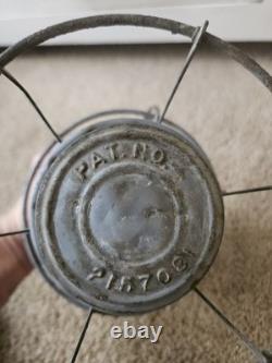 Antique Red Globe Railroad Lantern Dressel Arlington NJ