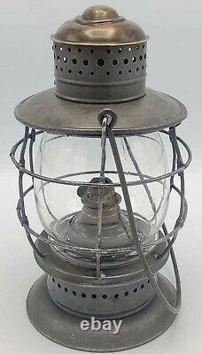 Antique S. G. & L. Co / N. E. G. Co transition Railroad style model LANTERN