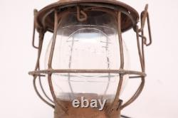 Antique Santa Fe Railroad Lantern VERY RARE Embossed Globe 1909 Electrified Antique Santa Fe Railroad Lantern VERY RARE Embossed Globe 1909 Electrified