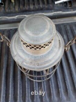 Antique Southern Ry. Railroad Lantern. Etched Globe. Adams Westlake, Nice Cond