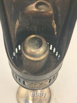Antique Telescoping Candle Lantern E. P. North Dieu et mon droit Railroad RR