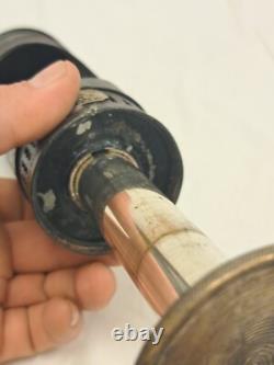 Antique Telescoping Candle Lantern E. P. North Dieu et mon droit Railroad RR