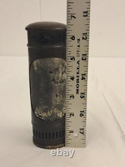 Antique Telescoping Candle Lantern E. P. North Dieu et mon droit Railroad RR