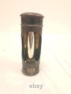 Antique Telescoping Candle Lantern E. P. North Dieu et mon droit Railroad RR