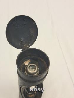 Antique Telescoping Candle Lantern E. P. North Dieu et mon droit Railroad RR