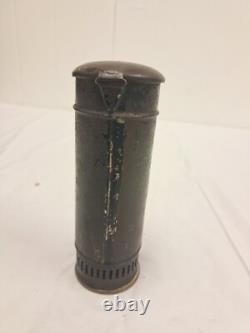 Antique Telescoping Candle Lantern E. P. North Dieu et mon droit Railroad RR
