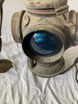 Antique The ADLAKE Non-Sweating Lamp Chicago Railroad Train Switch Lantern