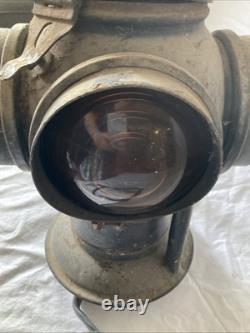 Antique The ADLAKE Non-Sweating Lamp Chicago Railroad Train Switch Lantern