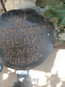Antique The ADLAKE Non-Sweating Lamp Chicago Railroad Train Switch Lantern