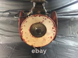 Antique The ADLAKE Non-Sweating Lamp Chicago Railroad Train Switch Lantern 4 Way