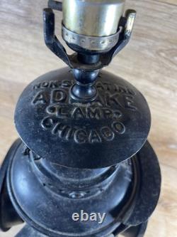 Antique The ADLAKE Non-Sweating Lamp Chicago Railroad Train Switch Lantern Lamp