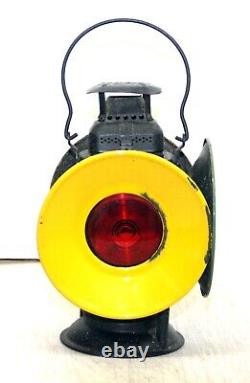Antique The Adlake Railroad Four Way Signal Switch Light Lantern