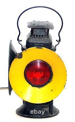 Antique The Adlake Railroad Four Way Signal Switch Light Lantern