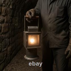 Antique Train Lantern Vintage Railroad Lamp Industrial Rustic Collectible