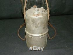 Antique Unusual Side Tank Gas Pressure Lantern Lamp Miners Railroad Ship Barn