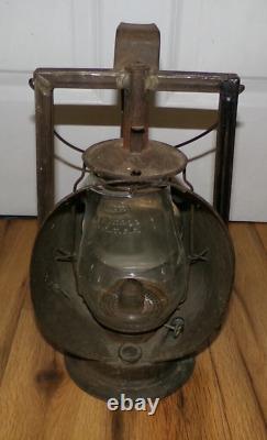 Antique VTG 1923 Dietz ACME Inspector Lamp Railroad Lantern Fitzall Globe Rare