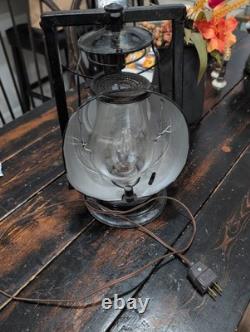Antique VTG DIETZ ACME Railroad Inspector Lamp Electrified Industrial Desk Lamp
