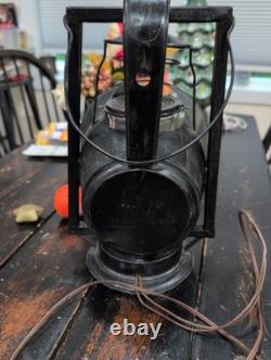 Antique VTG DIETZ ACME Railroad Inspector Lamp Electrified Industrial Desk Lamp
