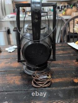 Antique VTG DIETZ ACME Railroad Inspector Lamp Electrified Industrial Desk Lamp