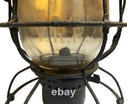 Antique Vandalia V. R. R Rail Road Lantern Black RARE! RUSTING/NOT GOOD