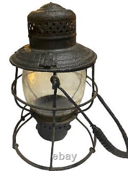 Antique Vandalia V. R. R Rail Road Lantern Black RARE! RUSTING/NOT GOOD