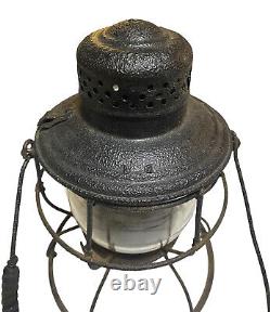 Antique Vandalia V. R. R Rail Road Lantern Black RARE! RUSTING/NOT GOOD