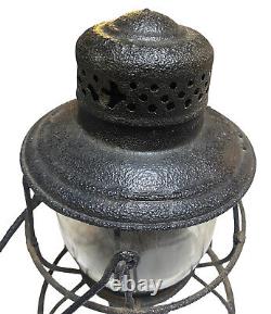 Antique Vandalia V. R. R Rail Road Lantern Black RARE! RUSTING/NOT GOOD