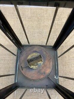 Antique Victorian Railway Copper Oil Lantern Lamp With Burner