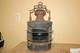 Antique Vintage 1800's Ships Lantern Lamp Light Curved Blue Green Glass Railroad