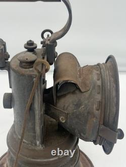 Antique Vintage 1927 National Carbide Railroad Lantern Lamp Made in USA