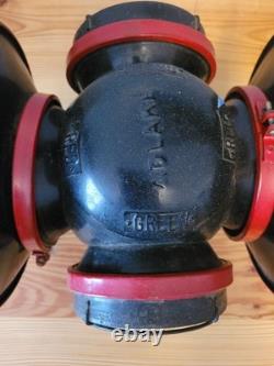 Antique/Vintage Adlake 4-Way Reflex Railroad Switch Lamp Electrified Decor