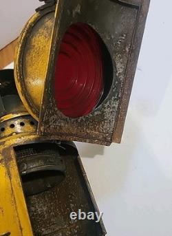 Antique Vintage Adlake Non Sweating Lantern Antique Railroad Lamp Chicago