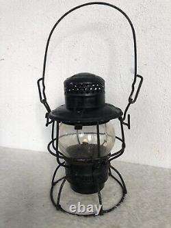 Antique Vintage Adlake Penn Central Railroad Train Engine Kerosene Lantern Lamp