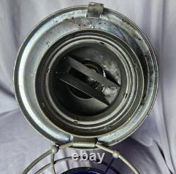 Antique Vintage Armspear Norfolk And Western Blue Globe Railroad Lantern