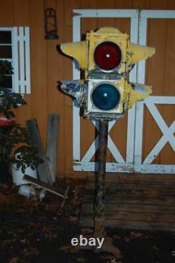 Antique Vintage Cast Aluminum 4-way Railroad/trolley Traffic Signal Light