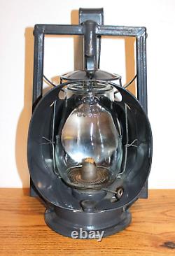 Antique Vintage Dietz Acme Inspector Track-Walker Railroad Lamp, Globe, Clean