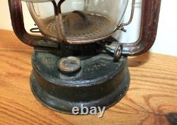 Antique Vintage Dietz HY-LO Railroad Lantern with4.5 CLEAR GLASS LENS Signal Lamp