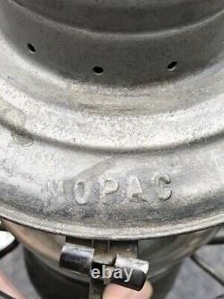 Antique Vintage Mopac Missouri Pacific Handlan Railroad Lantern Etched Globe