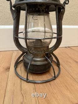 Antique Vintage P & R Ry Railroad Railway Train Lamp Lantern Dietz Vesta