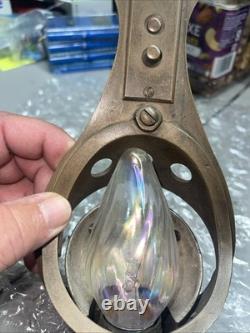 Antique Vintage Railroad Pullman Car Lamp / Light Fixtures Wall Sconce