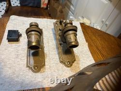 Antique Vintage Railroad Pullman Car Lamp / Light Fixtures Wall Sconce S