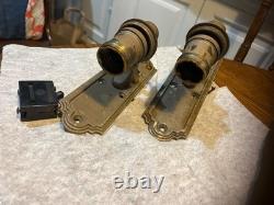 Antique Vintage Railroad Pullman Car Lamp / Light Fixtures Wall Sconce S
