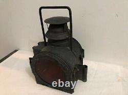 Antique Vintage Railway Lantern Iron Lamp Light Torch German #02