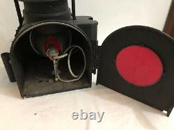 Antique Vintage Railway Lantern Iron Lamp Light Torch German #02