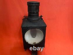 Antique Vintage Railway Lantern Iron Lamp Light Torch German Train Kerosene Lamp