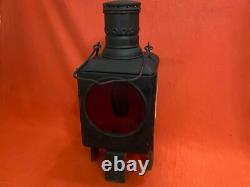 Antique Vintage Railway Lantern Iron Lamp Light Torch German Train Kerosene Lamp