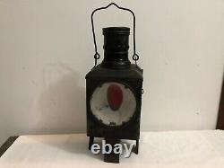 Antique Vintage Railway Lantern Lamp Light Torch German #001