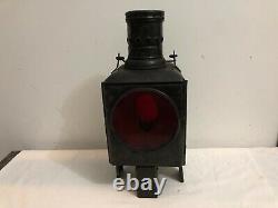 Antique Vintage Railway Lantern Lamp Light Torch German #001