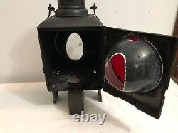 Antique Vintage Railway Lantern Lamp Light Torch German #001